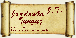 Jordanka Tunguz vizit kartica